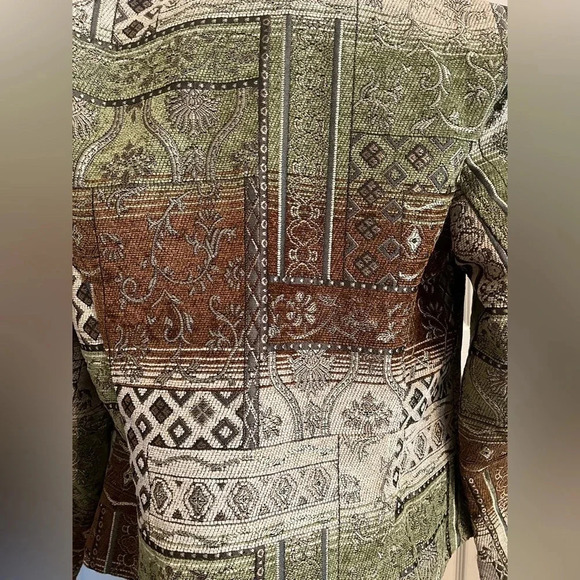 Dress Barn | Women's Jacket Blazer| Beautiful print size small - Picture 8 of 12